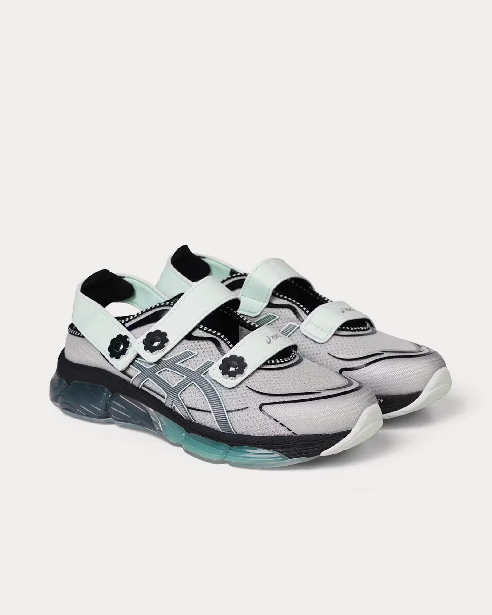 Asics x Cecilie Bahnsen Gel-Quantum 360 VIII Silver / Clearly Aqua Slip On Sneakers - 3