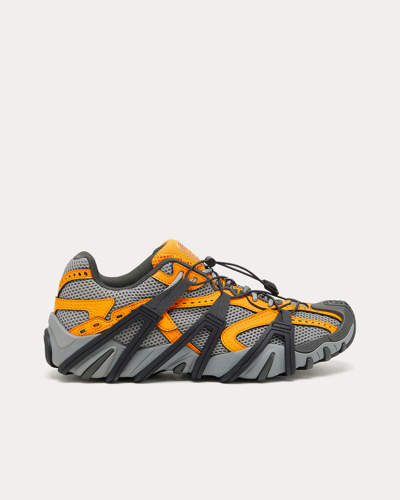 Diesel S-Prototype Cr Lace X Grey / Orange Low Top Sneakers - 1