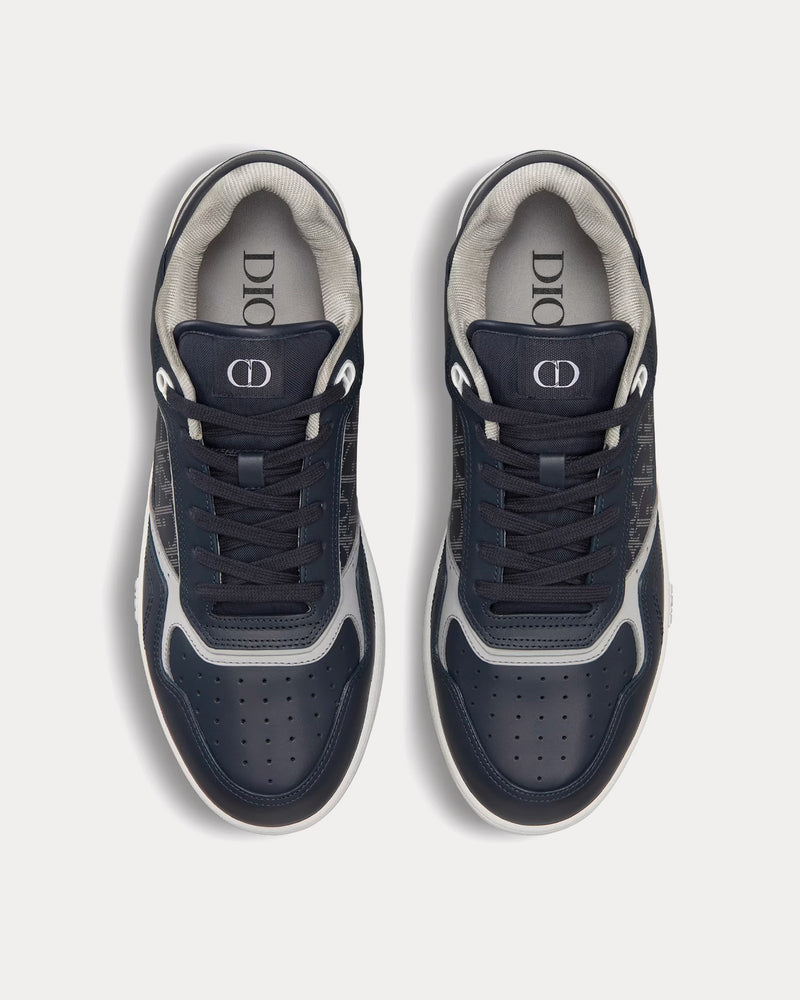 Dior x Otani Workshop B27 Smooth Calfskin & Dior Oblique Galaxy Leather with Motif Blue Low Top Sneakers - 2