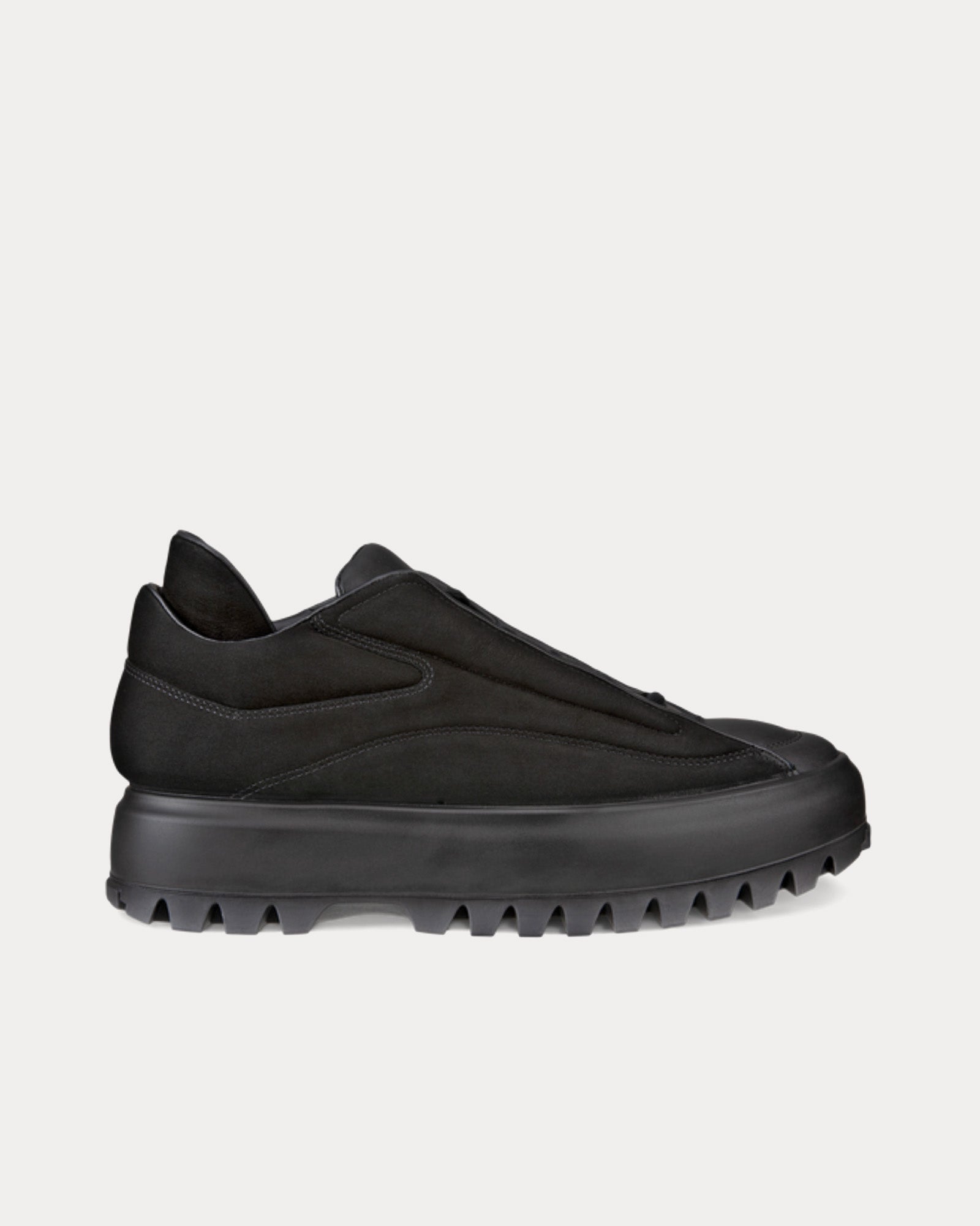 RAL7000STUDIO x Ecco Street Ace Nubuck Black Low Top Sneakers - 1