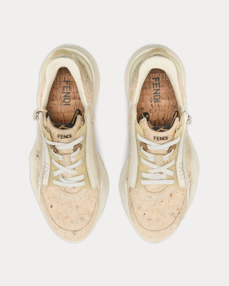 Fendi x Kengo Kuma Fendi Flow Natural Washi Paper Low Top Sneakers - 2