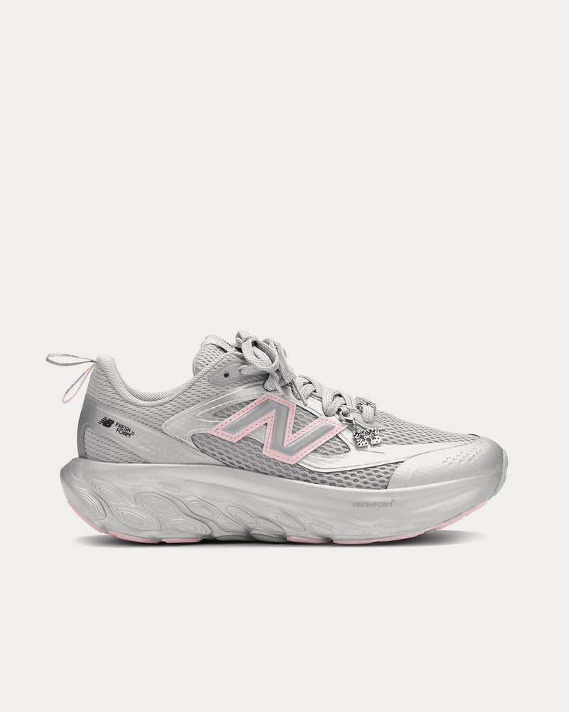 New Balance x Ganni Fresh Foam 'FFT' Silver / Pink Low Top Sneakers - 1