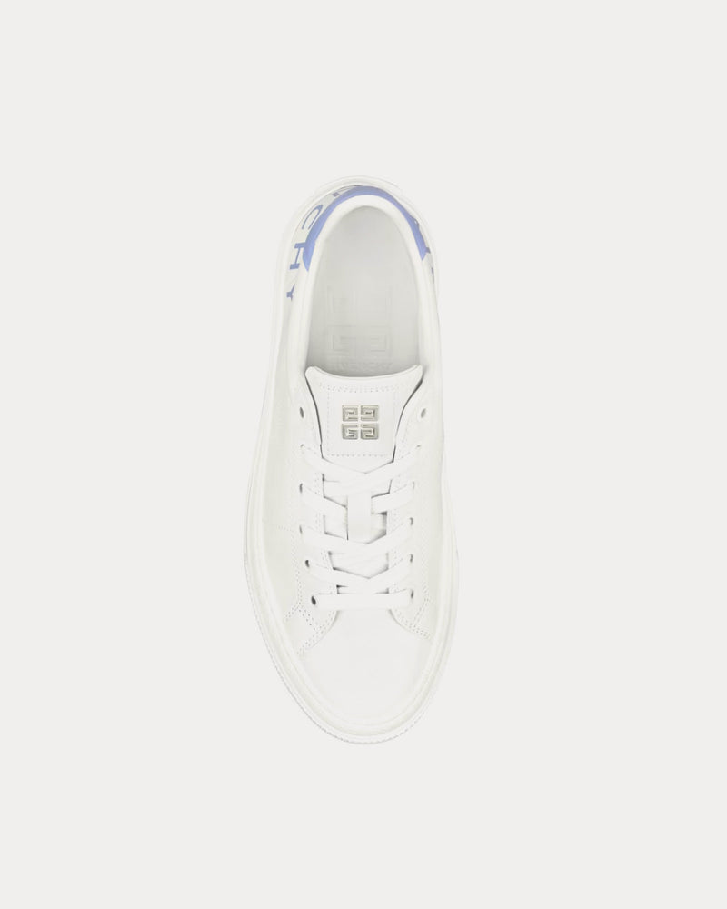 Givenchy City Sport Printed Givenchy Logo Leather White / Lilac Low Top Sneakers - 2