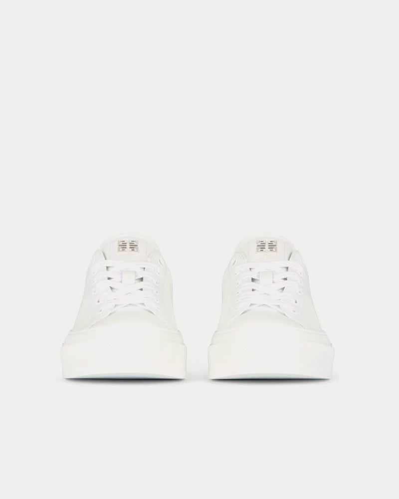 Givenchy City Sport Printed Givenchy Logo Leather White / Lilac Low Top Sneakers - 3