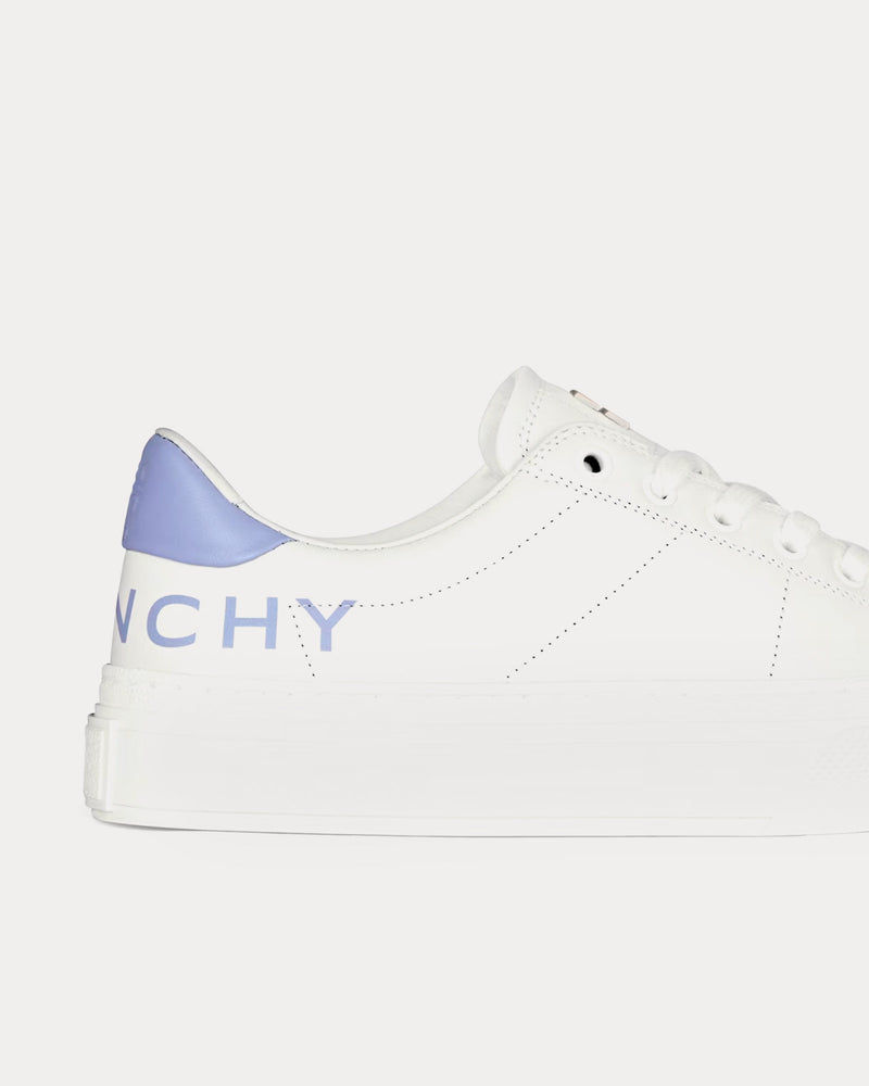 Givenchy City Sport Printed Givenchy Logo Leather White / Lilac Low Top Sneakers - 5