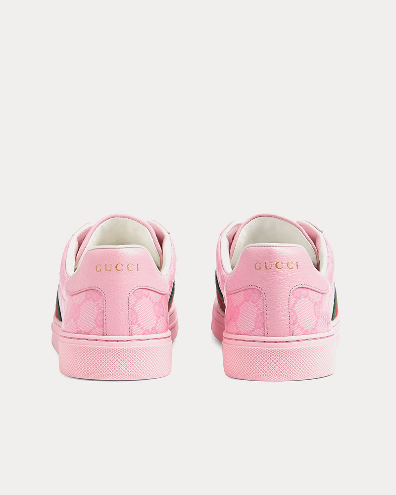 Gucci Ace GG Crystal Canvas Pink Low Top Sneakers - 4