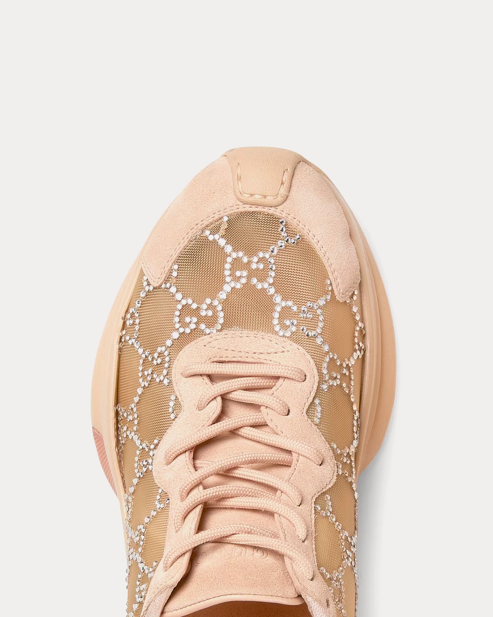 Gucci Run GG Crystal Mesh Pink Low Top Sneakers - 5