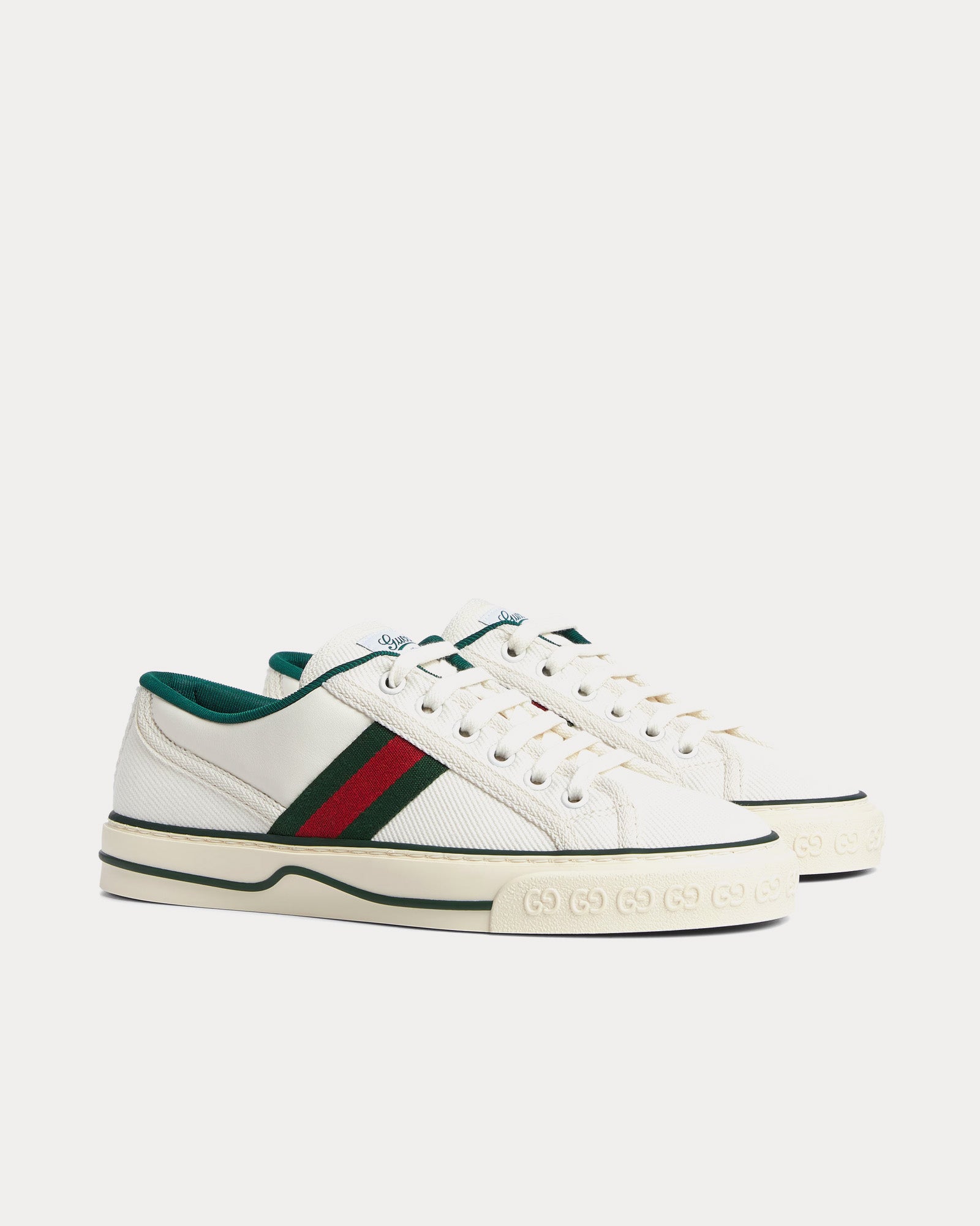 Gucci Tennis 1977 GG Canvas White Top Sneakers - 3