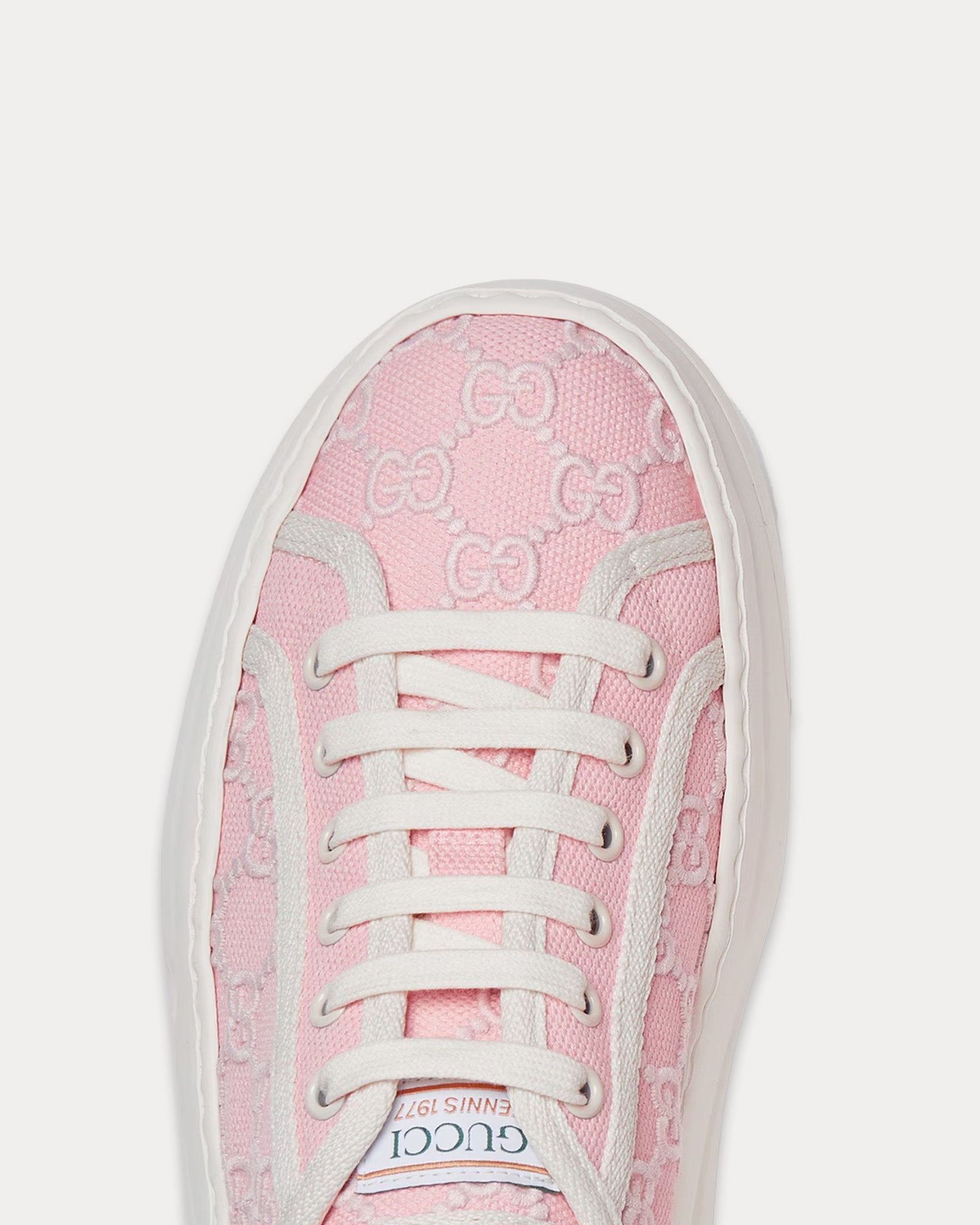 Gucci Tennis 1977 GG Canvas Light Pink Low Top Sneakers - 3