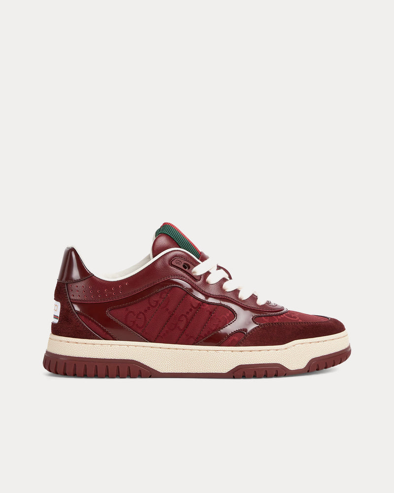 Gucci Re-Web with GG Canvas Gucci Rosso Ancora Red Low Top Sneakers - 1