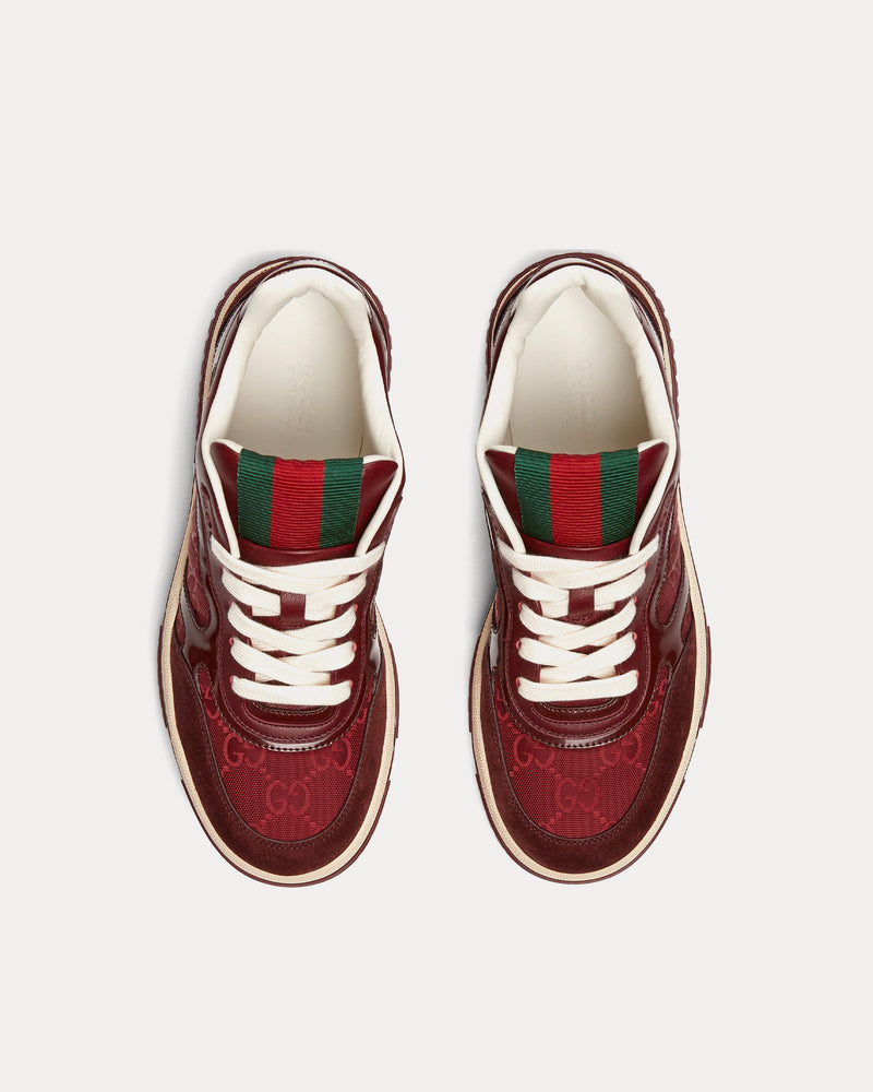 Gucci Re-Web with GG Canvas Gucci Rosso Ancora Red Low Top Sneakers - 2