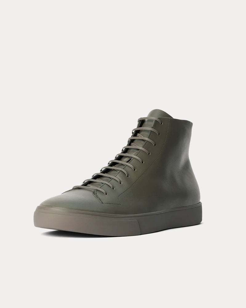 Isaac Reina Form Leather Pyrite High Top Sneakers - 2