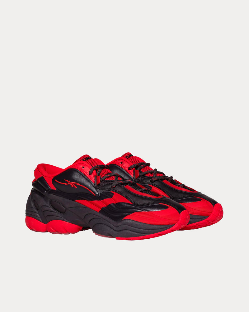 Reebok LTD x KANGHYUK DMX Run 6 Modern Black / Red Low Top Sneakers - 2