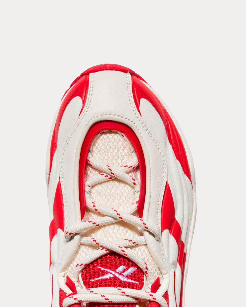 Reebok LTD x KANGHYUK DMX Run 6 Modern White / Red Low Top Sneakers - 4