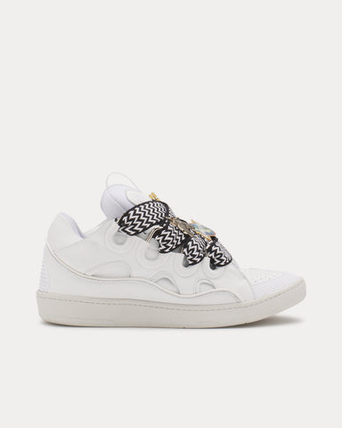 Lanvin x Future Curb 3.0 Leather White / Black Low Top Sneakers