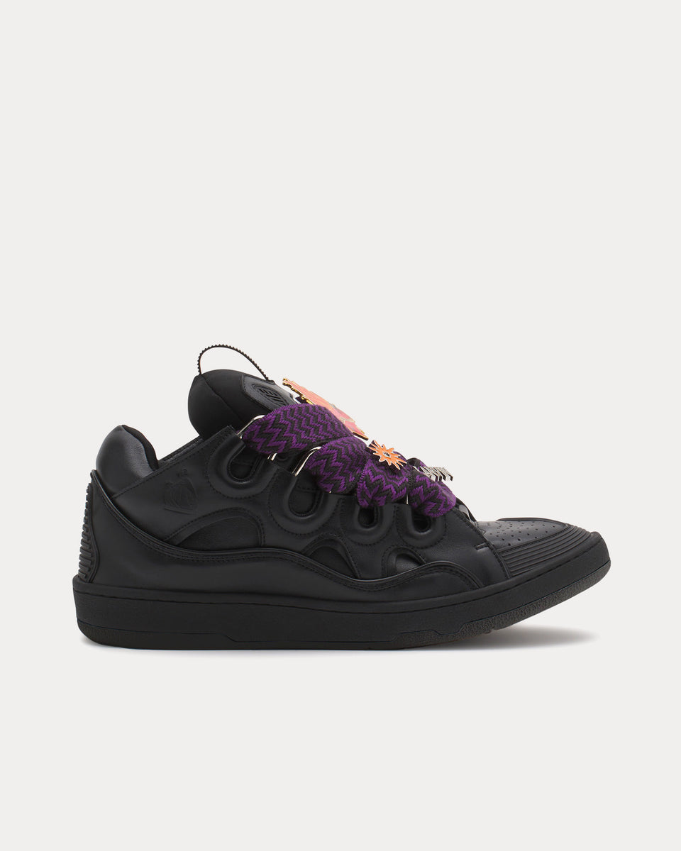 Lanvin x Future Curb 3.0 Leather Black / Red Low Top Sneakers - Sneak ...