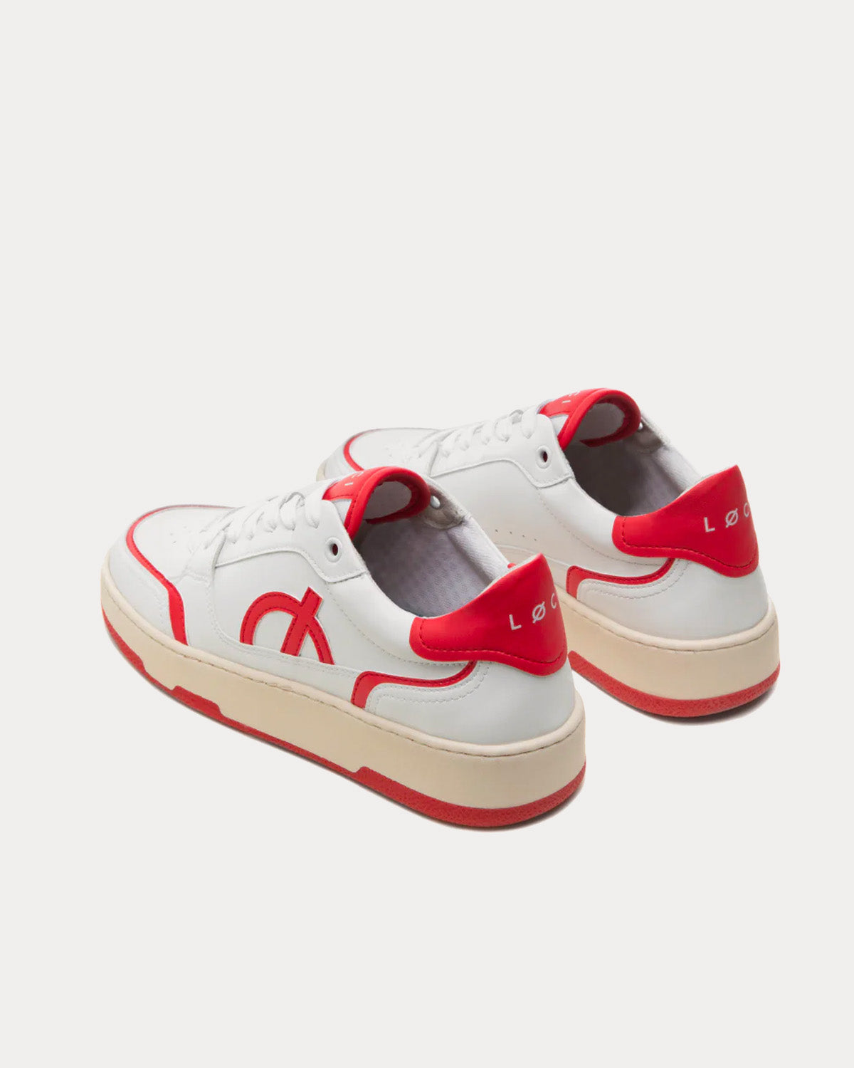 Loci Neo White Red Cream Low Top Sneakers Sneak in Peace