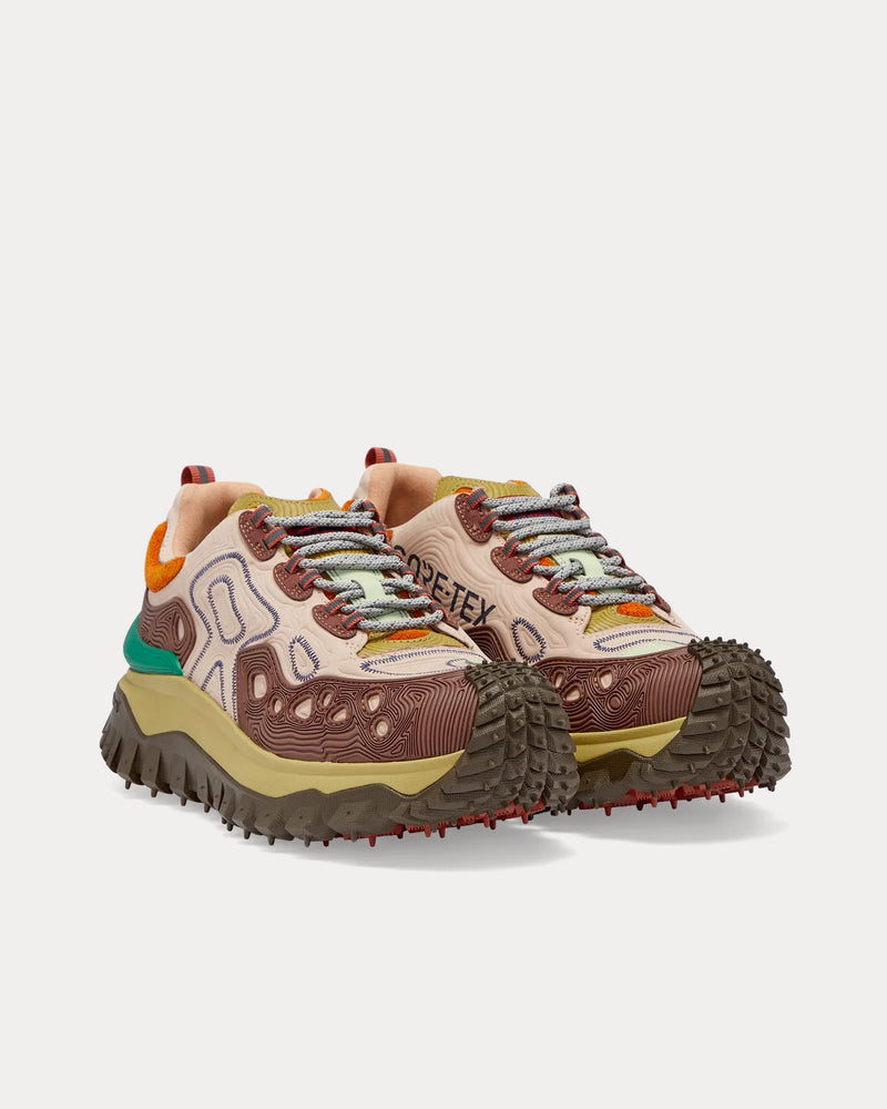 Moncler x Salehe Bembury Trailgrip Grain Multi Brown Low Top Sneakers - 3