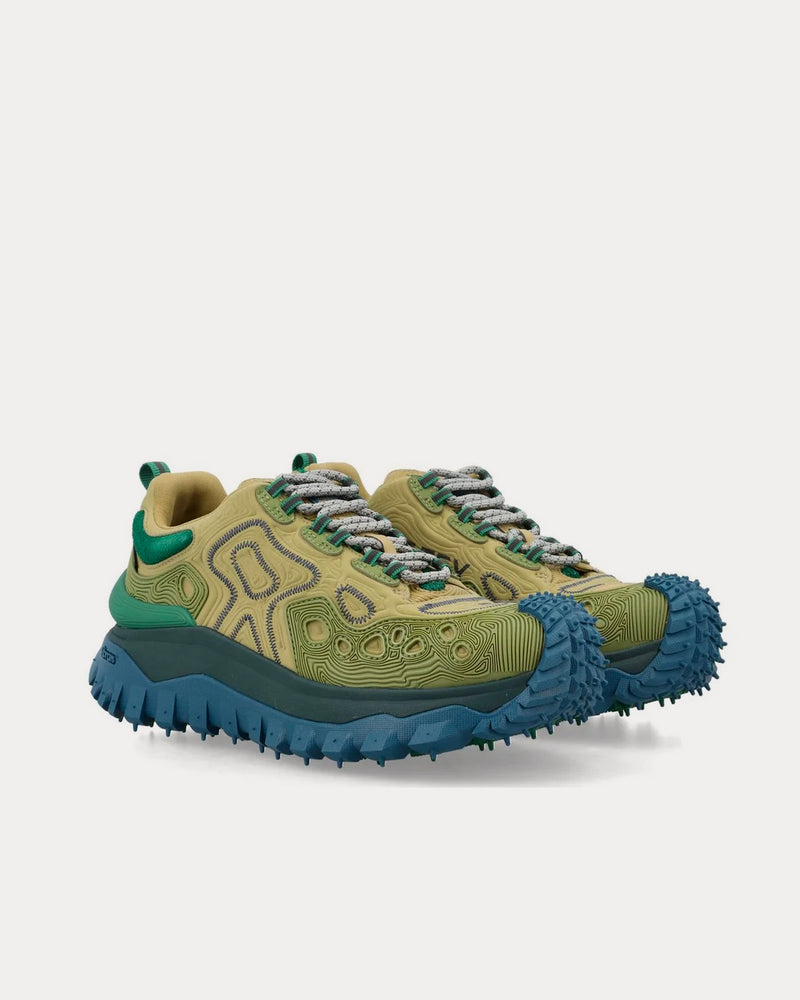 Moncler x Salehe Bembury Trailgrip Grain Multi Green Low Top Sneakers - 2