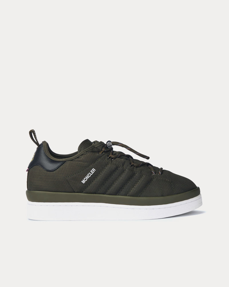 Moncler x Adidas Campus Dark Green Low Top Sneakers - 1