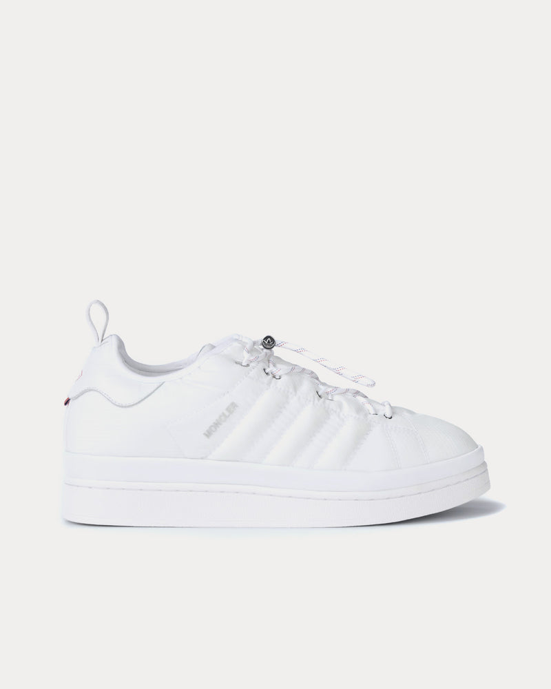 Moncler x Adidas Campus Optical White Low Top Sneakers - 1