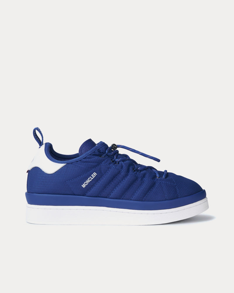 Moncler x Adidas Campus Blue Low Top Sneakers - 1