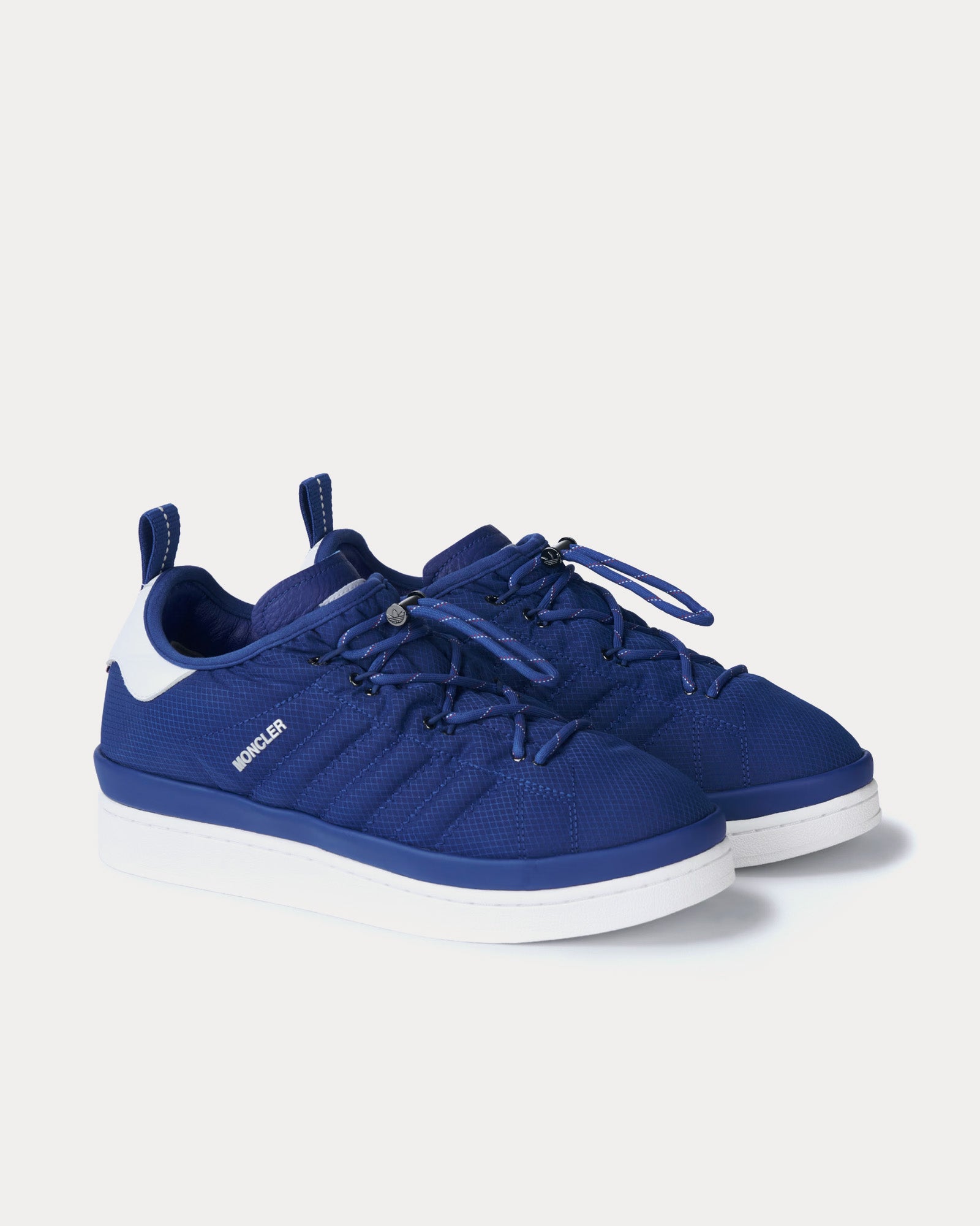 Moncler x Adidas Campus Blue Low Top Sneakers - 3