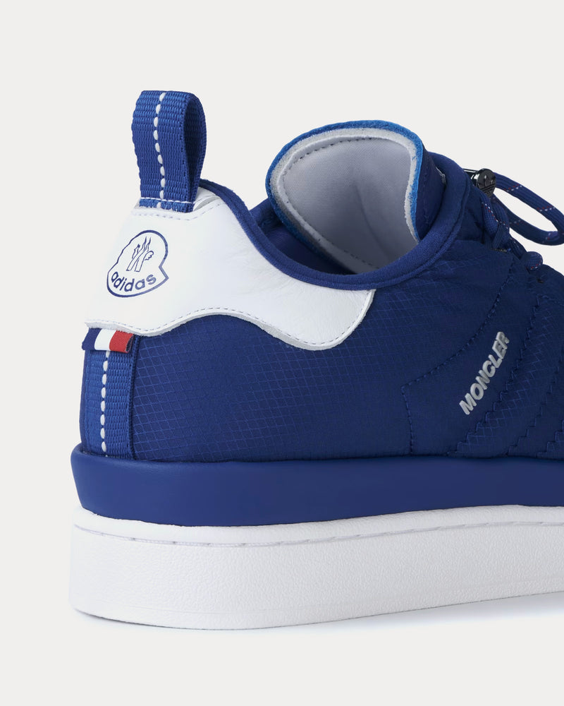 Moncler x Adidas Campus Blue Low Top Sneakers - 4