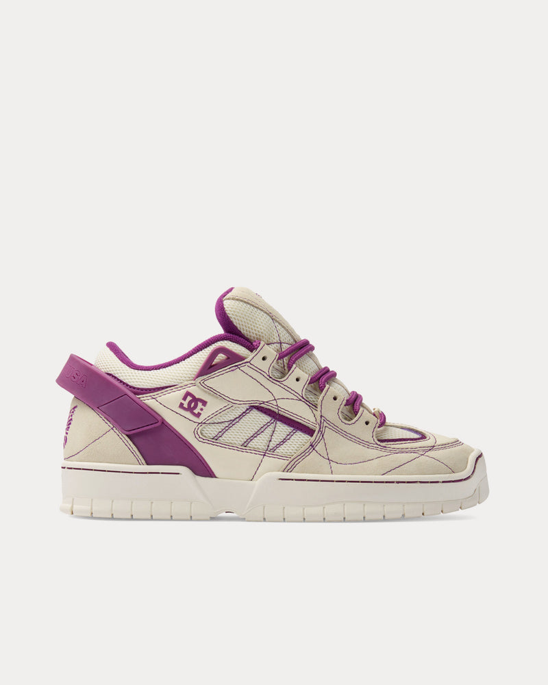 DC Shoes x Needles Spectre Off-White / Purple Low Top Sneakers - 1