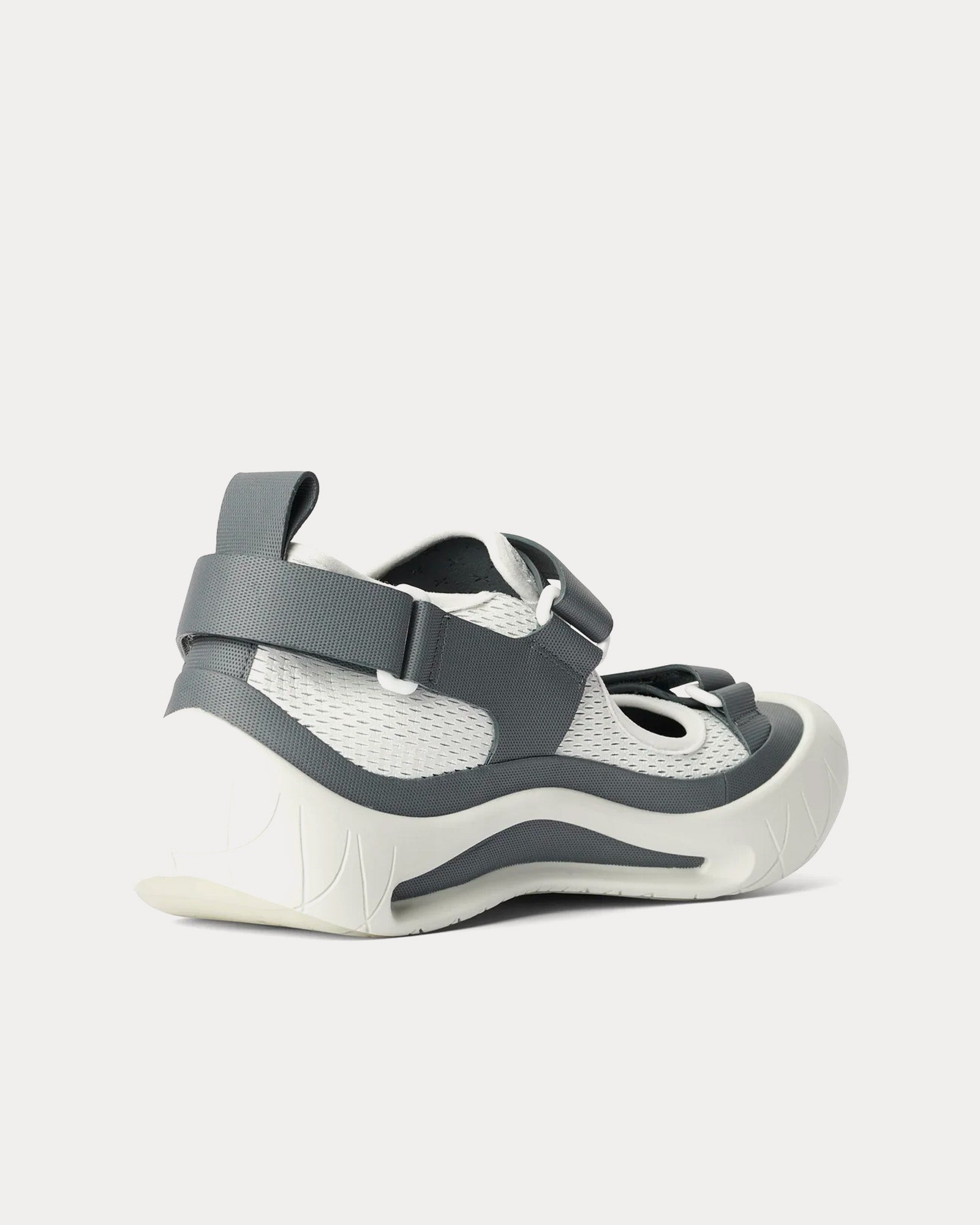 Nina Christen x At.Kollektive Cluster X Sandal Bright White / Steel Gray Slip Ons - 3