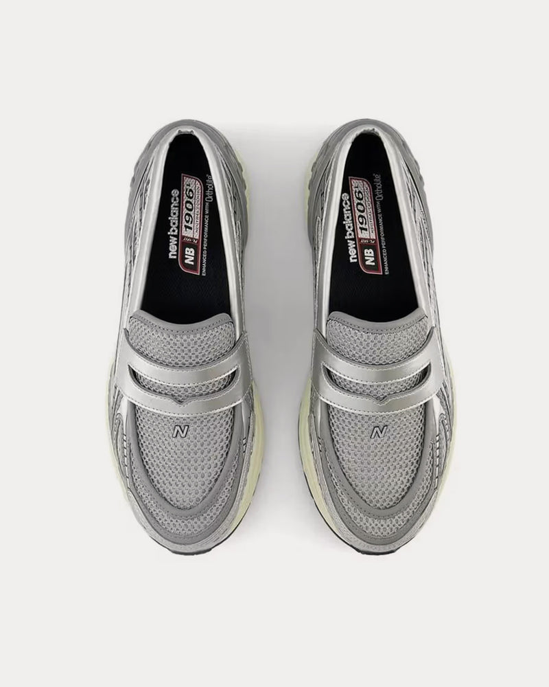 New Balance 1906L Silver Metallic / Grey Loafers - 2