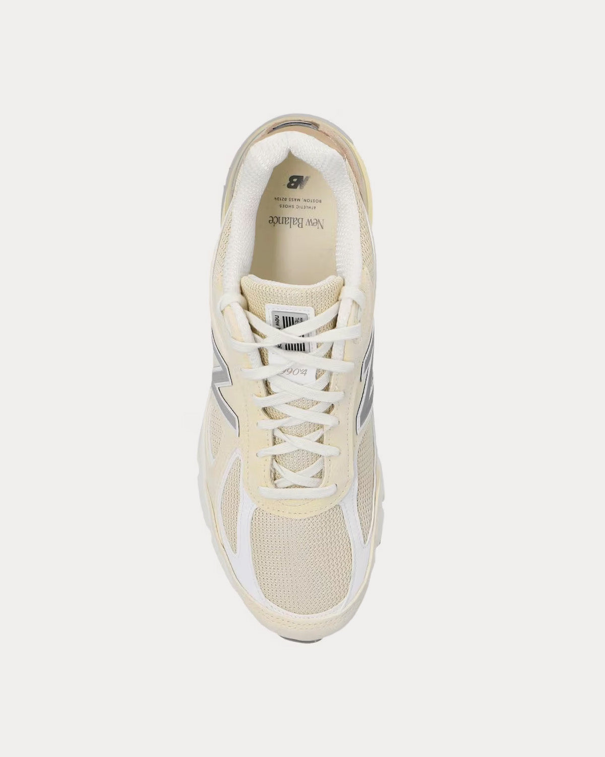 New Balance 990v4 Cream Low Top Sneakers - 2