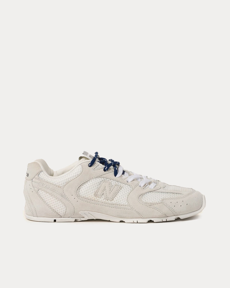 New Balance x Miu Miu 530 SL Suede & Mesh White Low Top Sneakers - 1