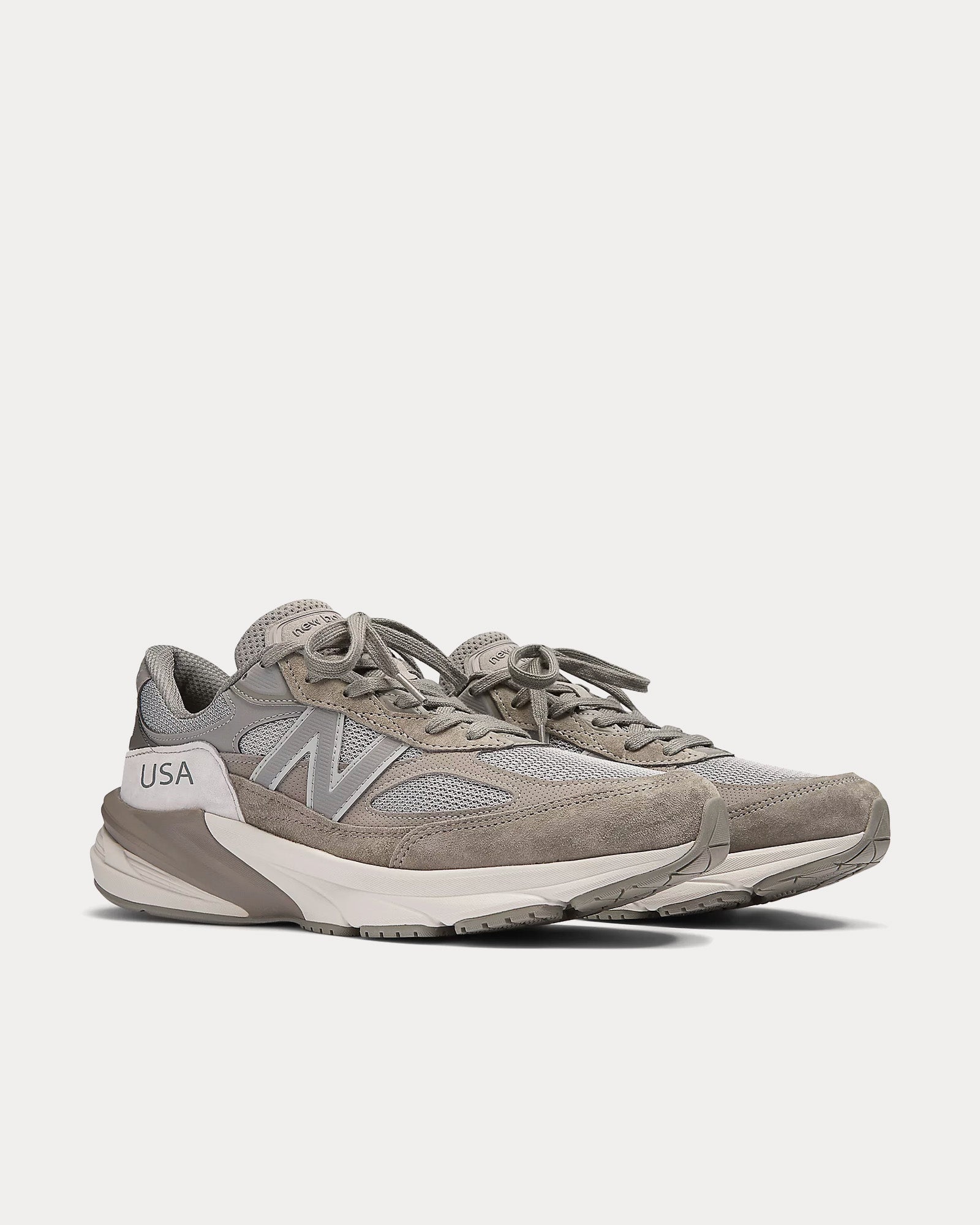 New Balance x WTAPS Made in USA 990v6 Moon Mist / Mirage Gray Low Top Sneakers - 3