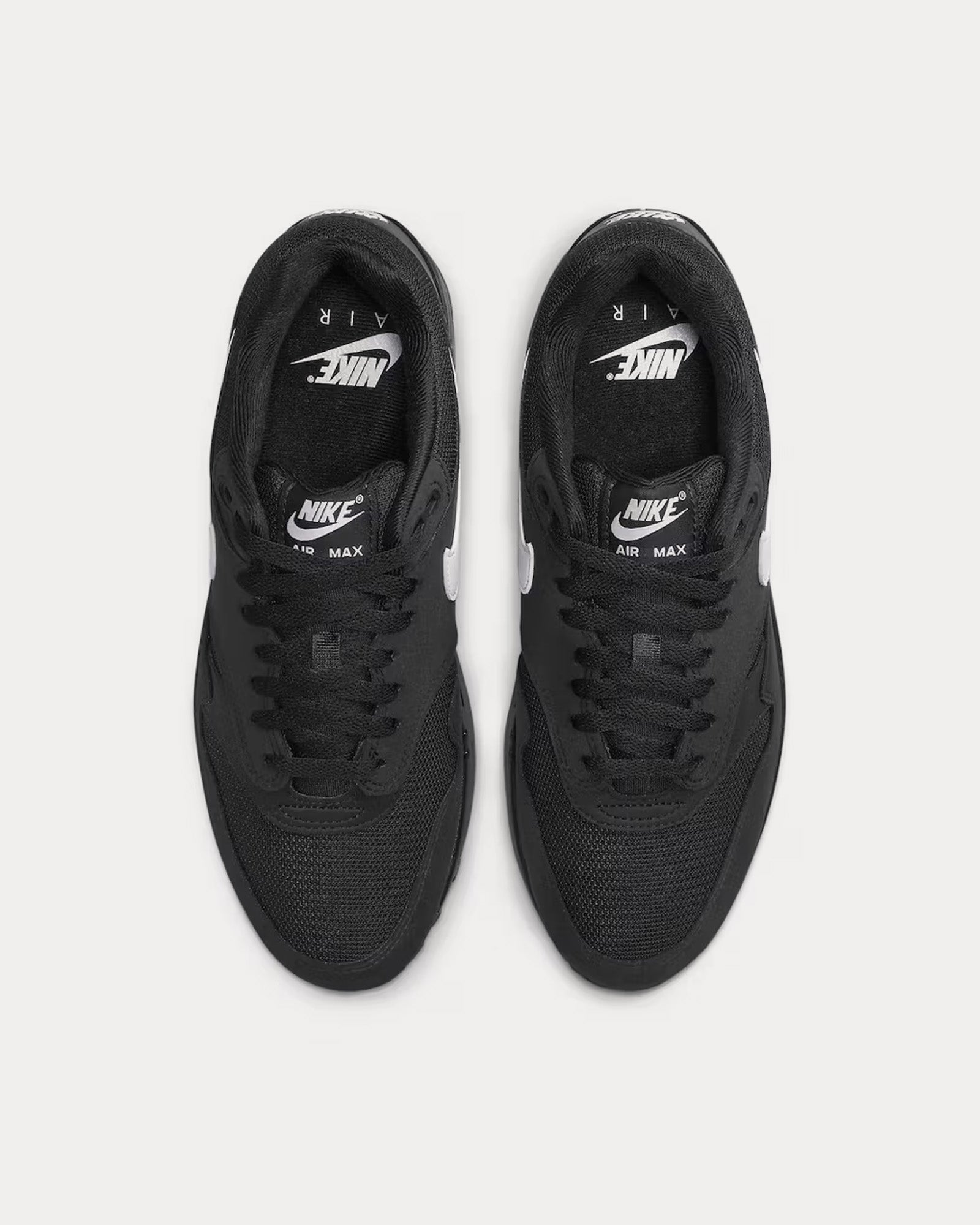 Nike Air Max 1 Black / White Low Top Sneakers - 2