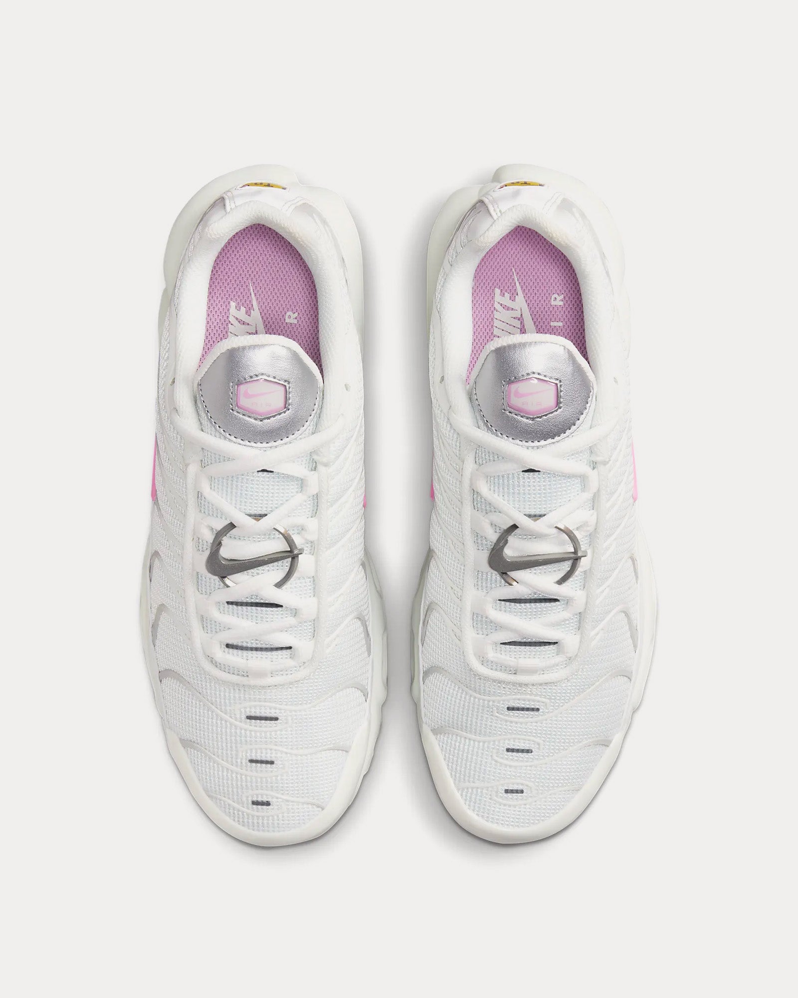 Nike Air Max Plus Summit White / Grey Fog / Metallic Silver / Pink Rise Low Top Sneakers - 2