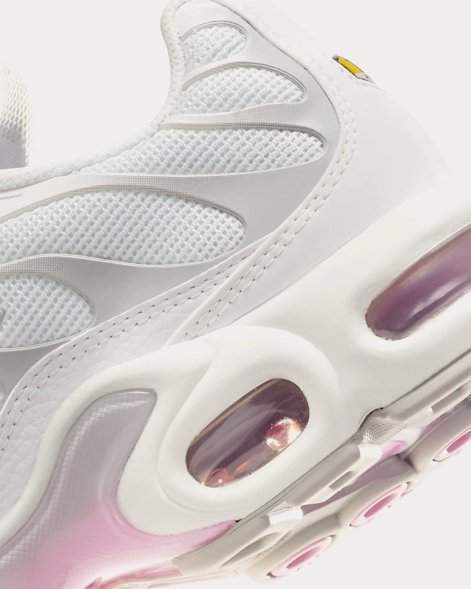 Nike Air Max Plus Summit White / Grey Fog / Metallic Silver / Pink Rise Low Top Sneakers - 4