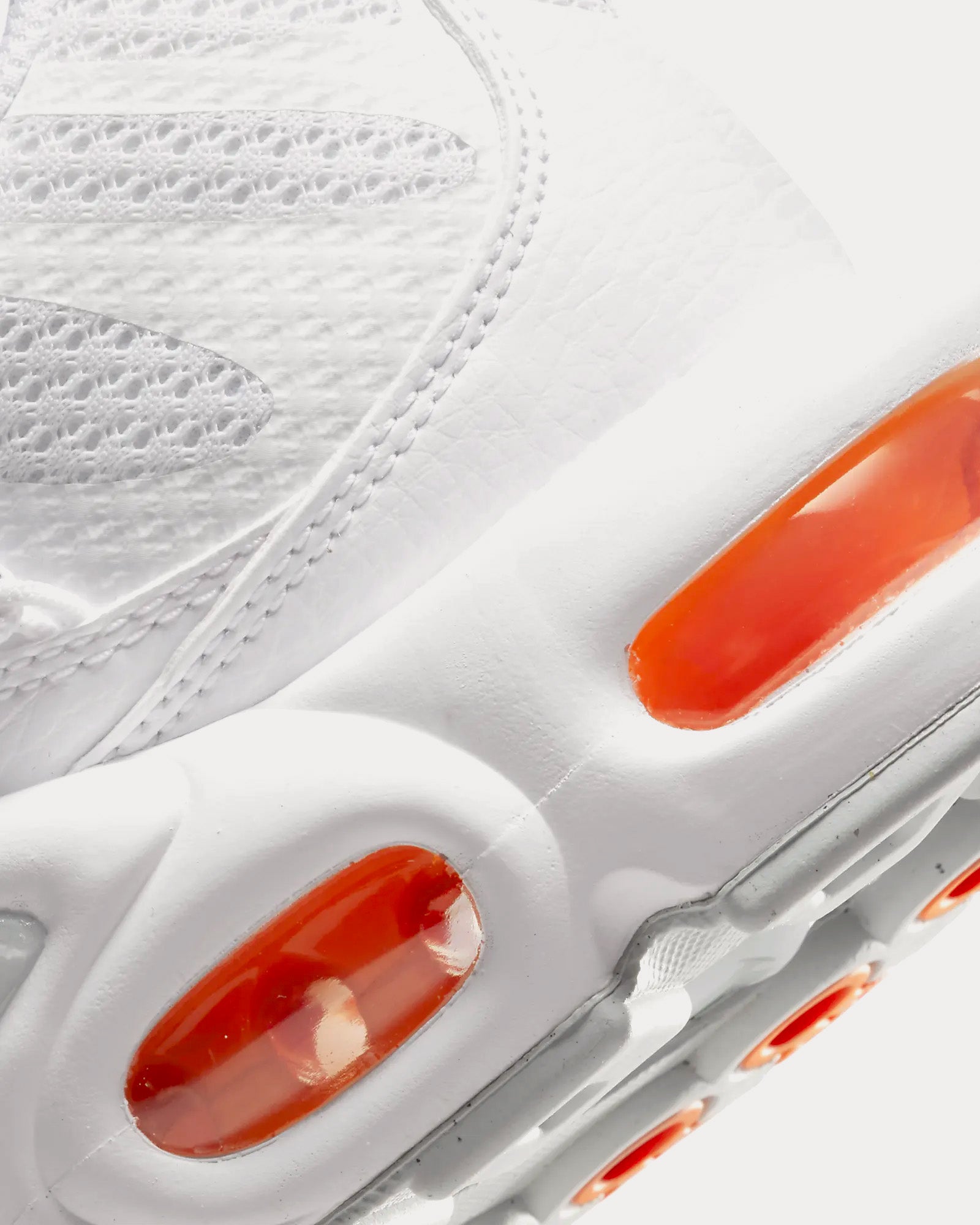 Nike Air Max Plus Utility White / Safety Orange / Pure Platinum Low Top Sneakers - 3