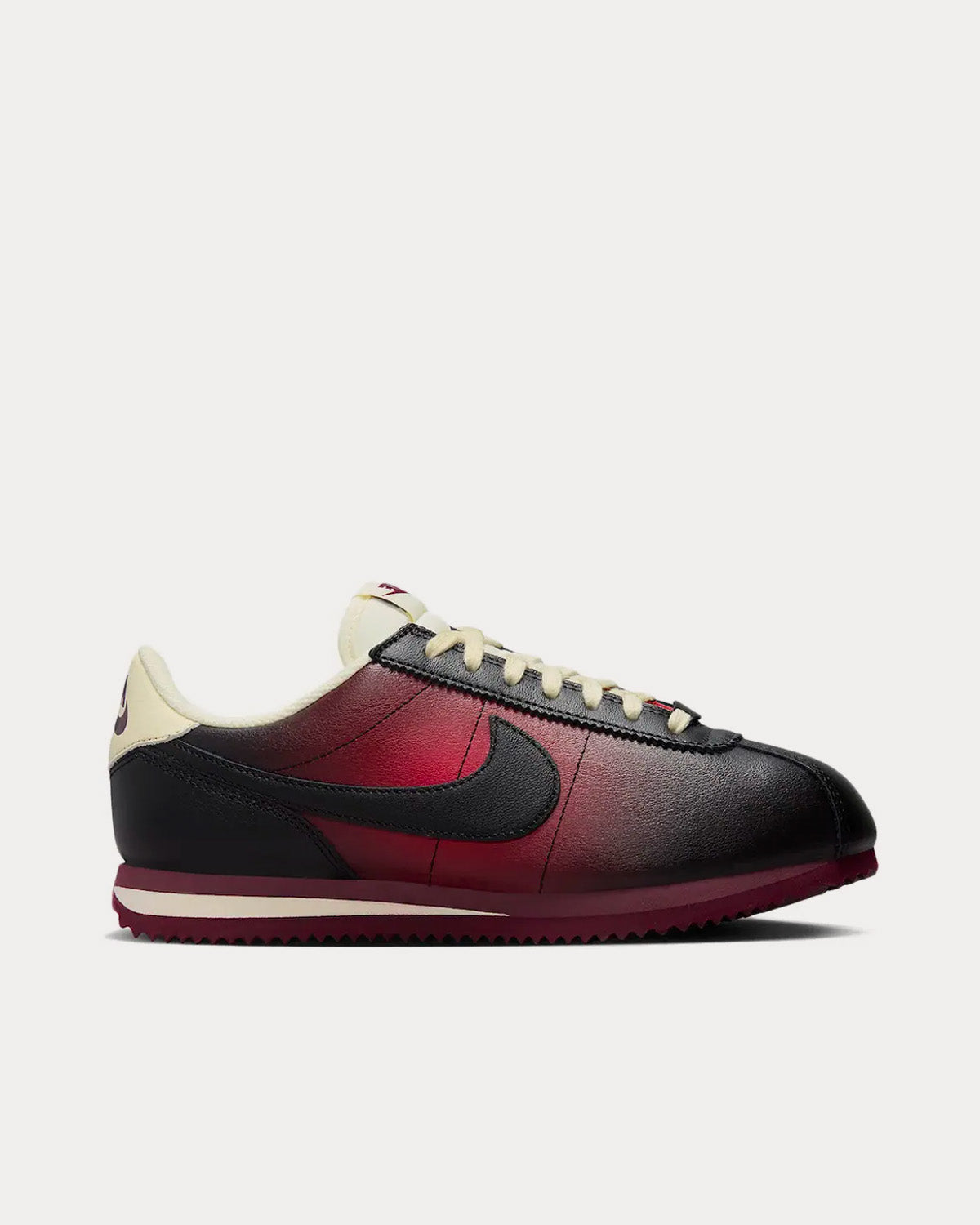 Nike Cortez Unmuted Black / Red Low Top Sneakers - 1