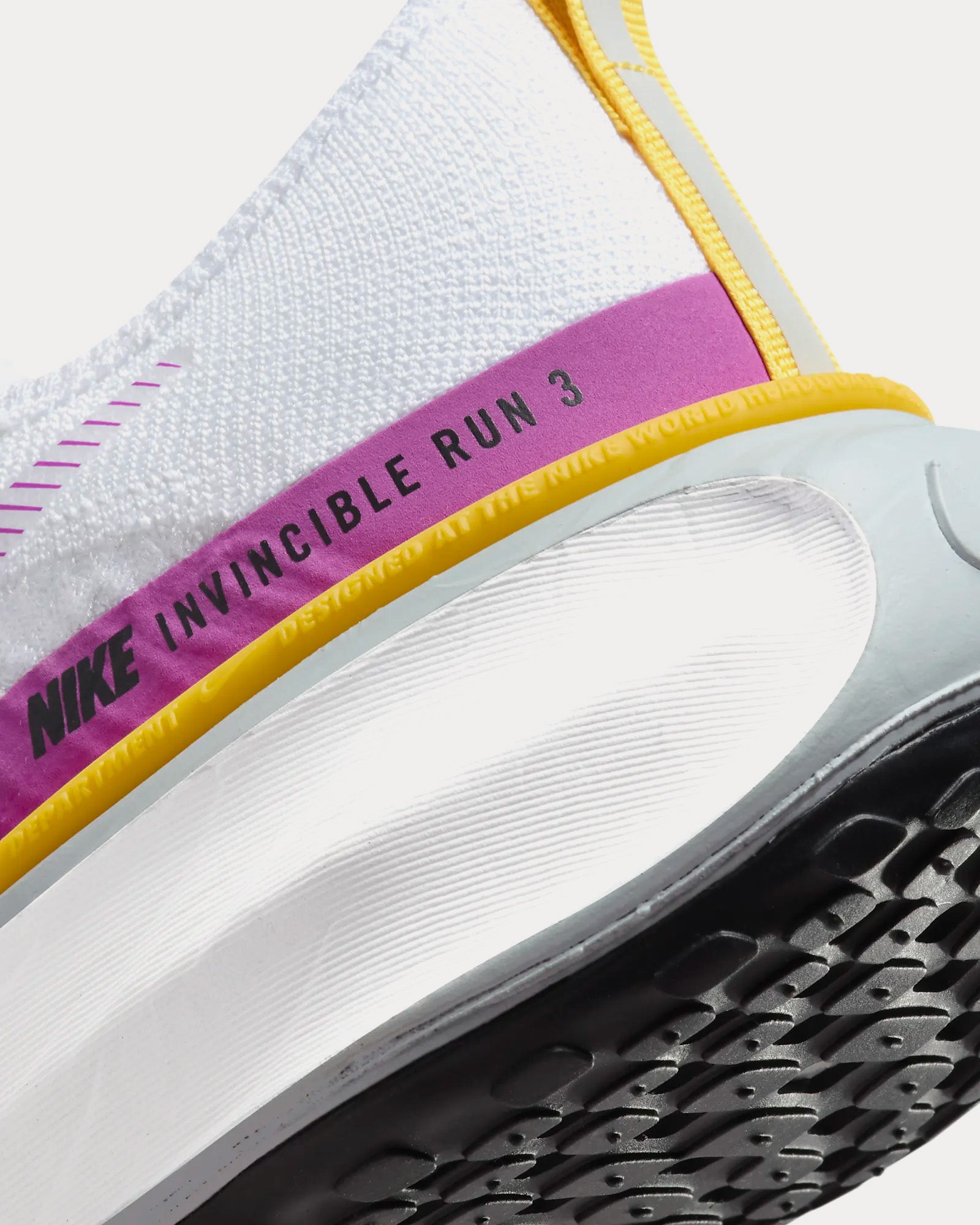 Nike Invincible 3 White / Vivid Sulphur / Pure Platinum / Vivid Purple Running Shoes - 2