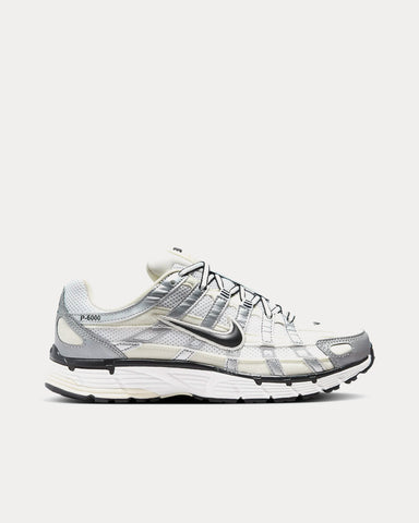 Nike P-6000 Coconut Milk / Summit White / Metallic Silver / Black Low Top Sneakers