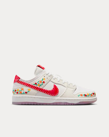 Nike x N7 SB Dunk Low Opti Yellow / University Red Low Top Sneakers