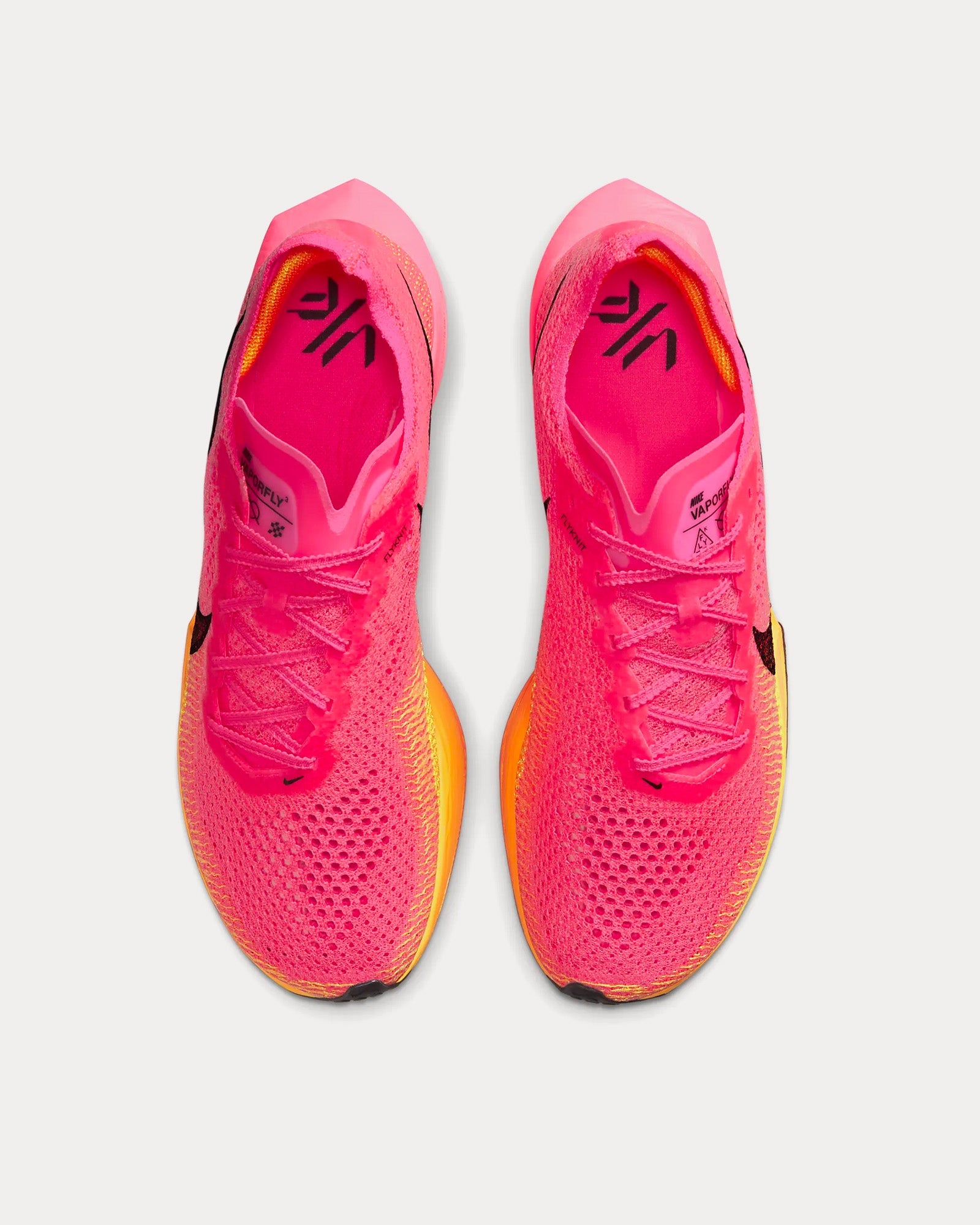 Nike Vaporfly 3 Hyper Pink / Laser Orange / Black Running Shoes - 2