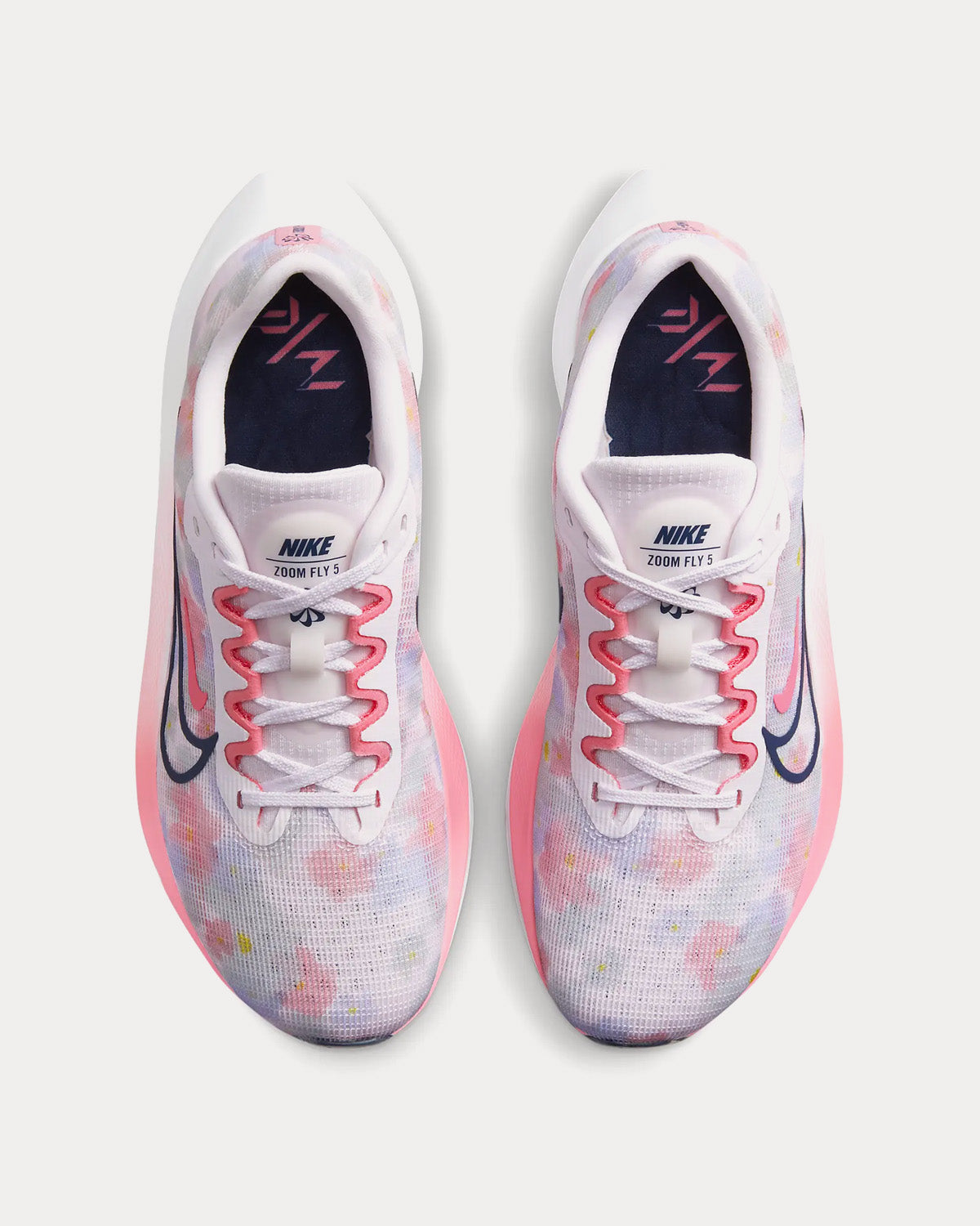 Nike Zoom Fly 5 Premium Pearl Pink Coral Chalk White Midnight Navy Running Shoes Sneak in Peace