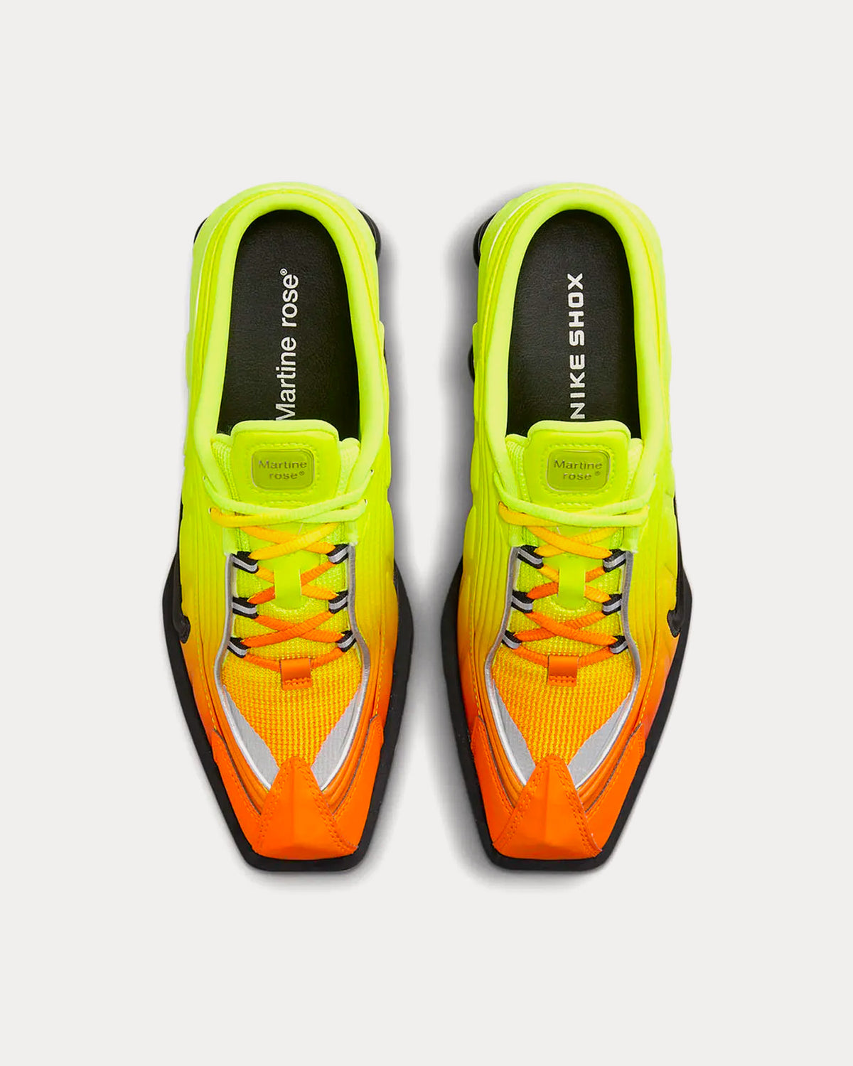 Nike x Martine Rose Shox MR4 Safety Orange Low Top Sneakers - Sneak in Peace