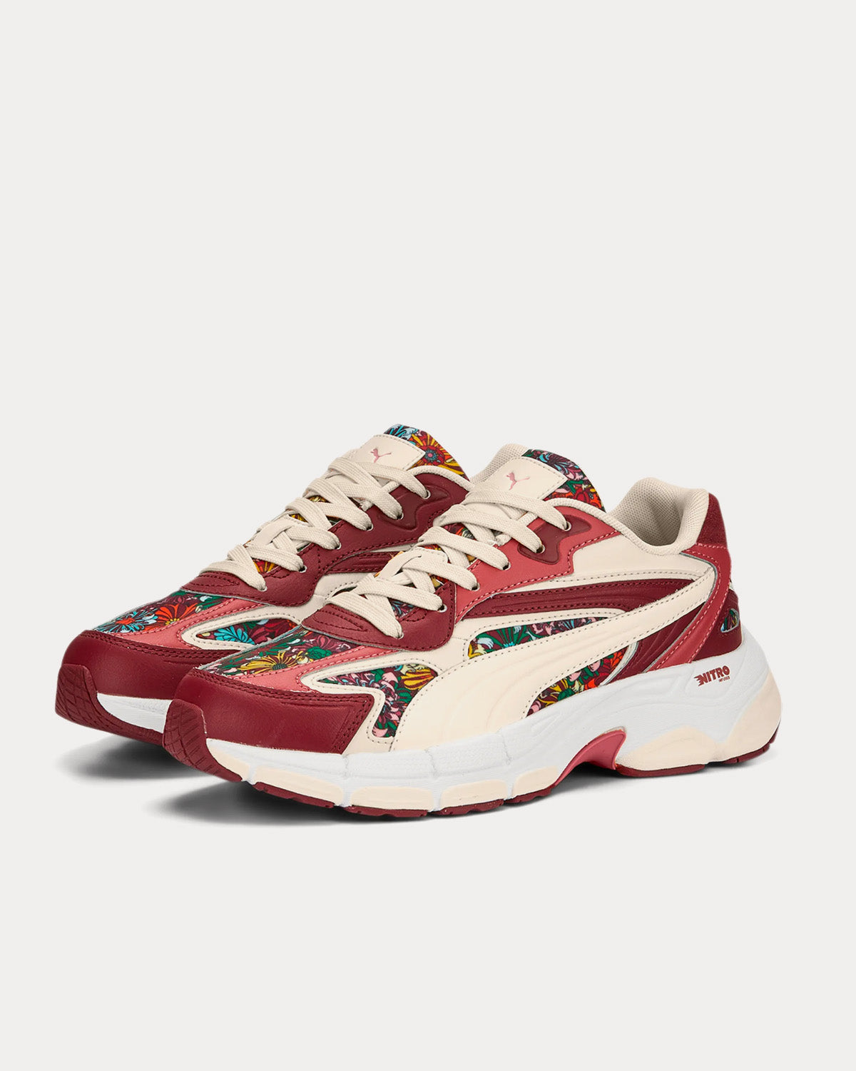 Puma x Liberty Teveris NITRO Team Regal Red / Puma White Low Top Sneakers - 3