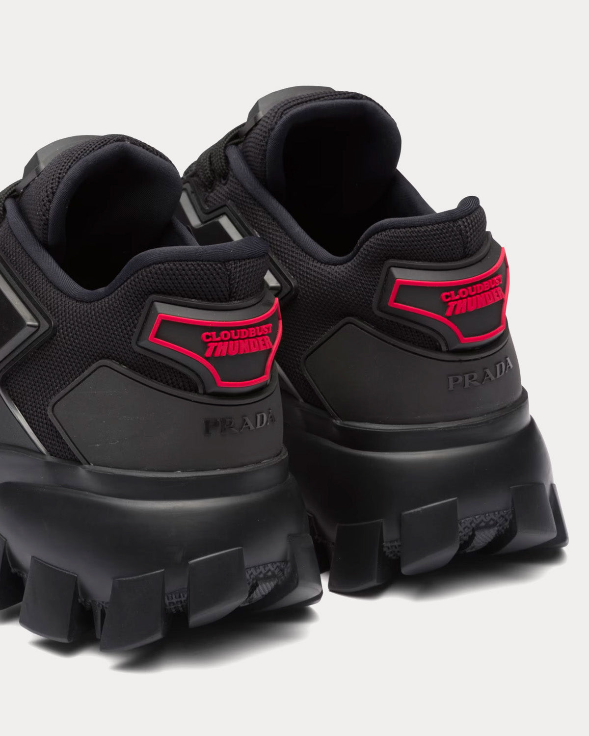 Prada Cloudbust Thunder Black Low Top Sneakers - 3