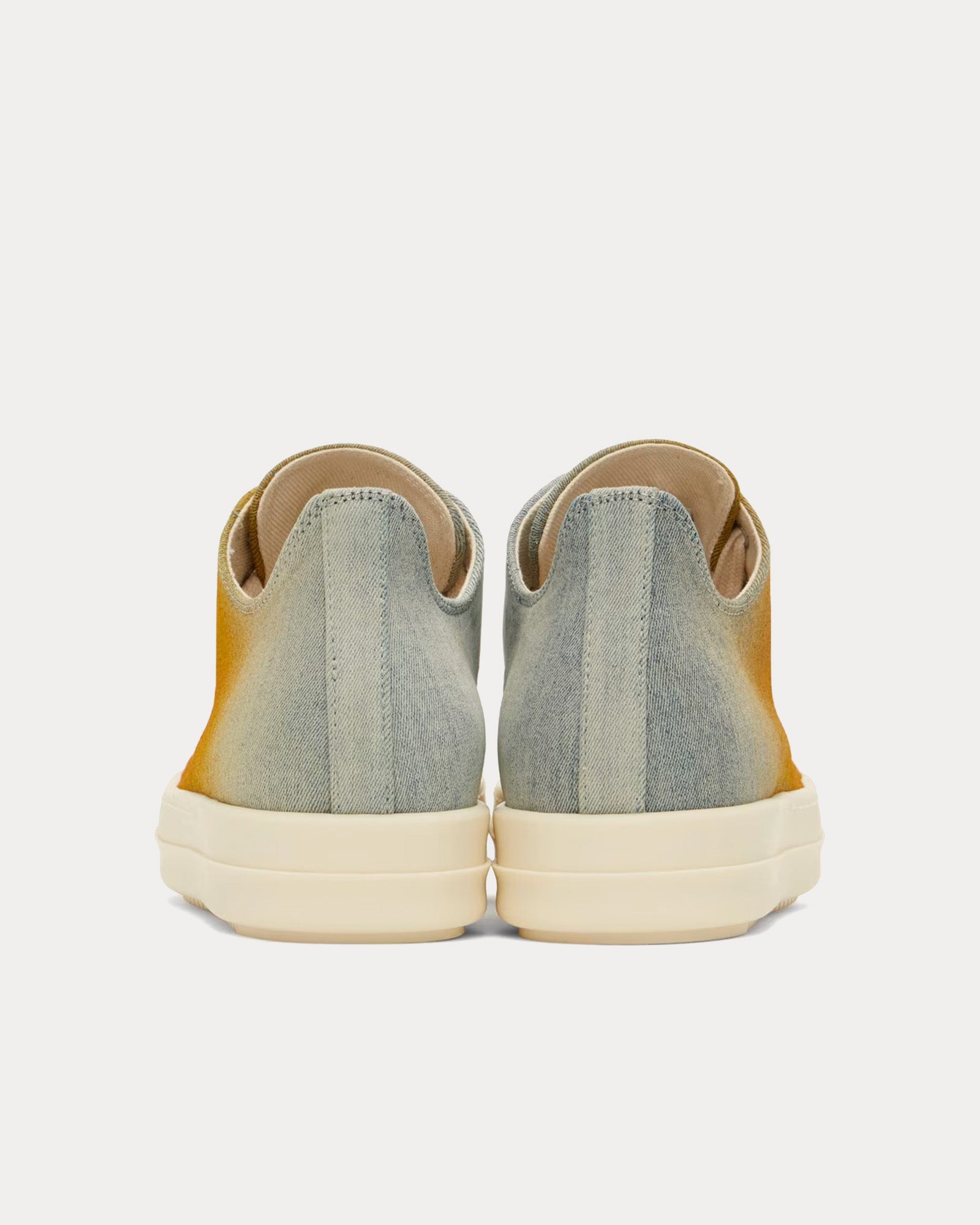 Rick Owens DRKSHDW Sneaks Canvas Sky / Orange Degrade Low Top Sneakers - 3