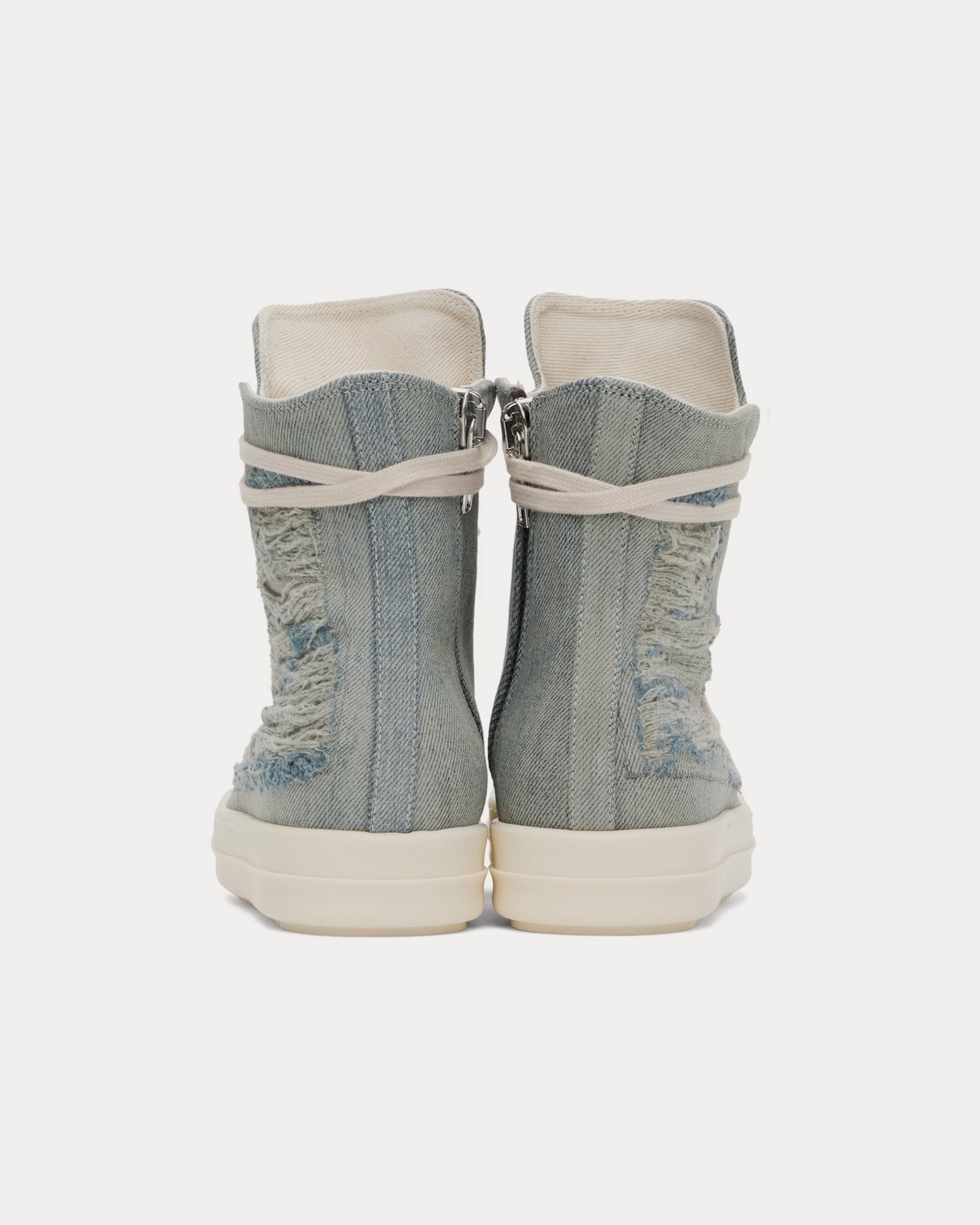 Rick Owens DRKSHDW Sneaks Denim Sky / Milk / Milk High Top Sneakers - 3