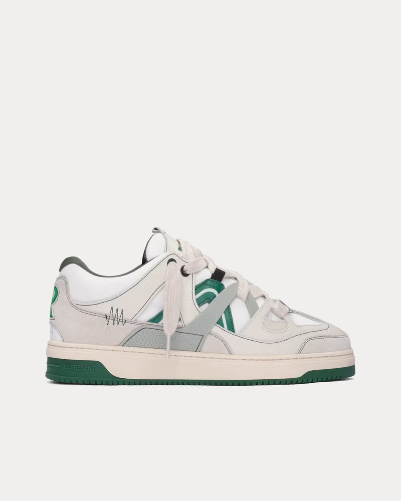 Represent x StockX Bully Grey Iron / Island Green Low Top Sneakers - 1